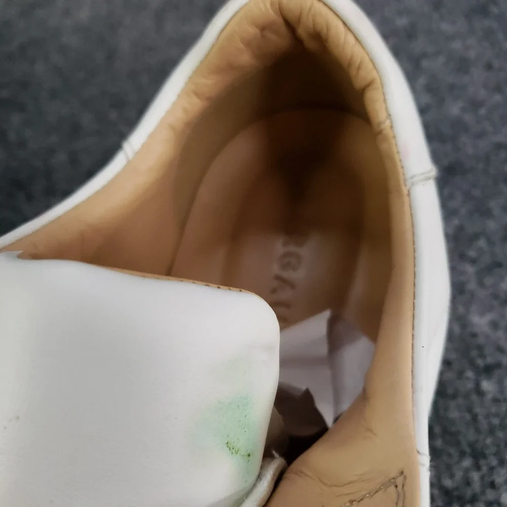 Margaux The Sneaker Women's EU 39.5 / US 9.5 White‎ Calf Leather Handmade Shoes - Picture 14 of 16